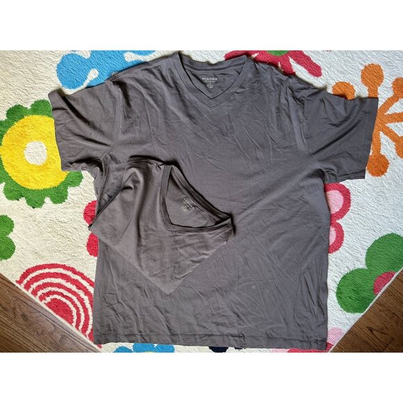 5 Men's Sonoma  v neck t's gray and black XXL - Picture 1 of 5